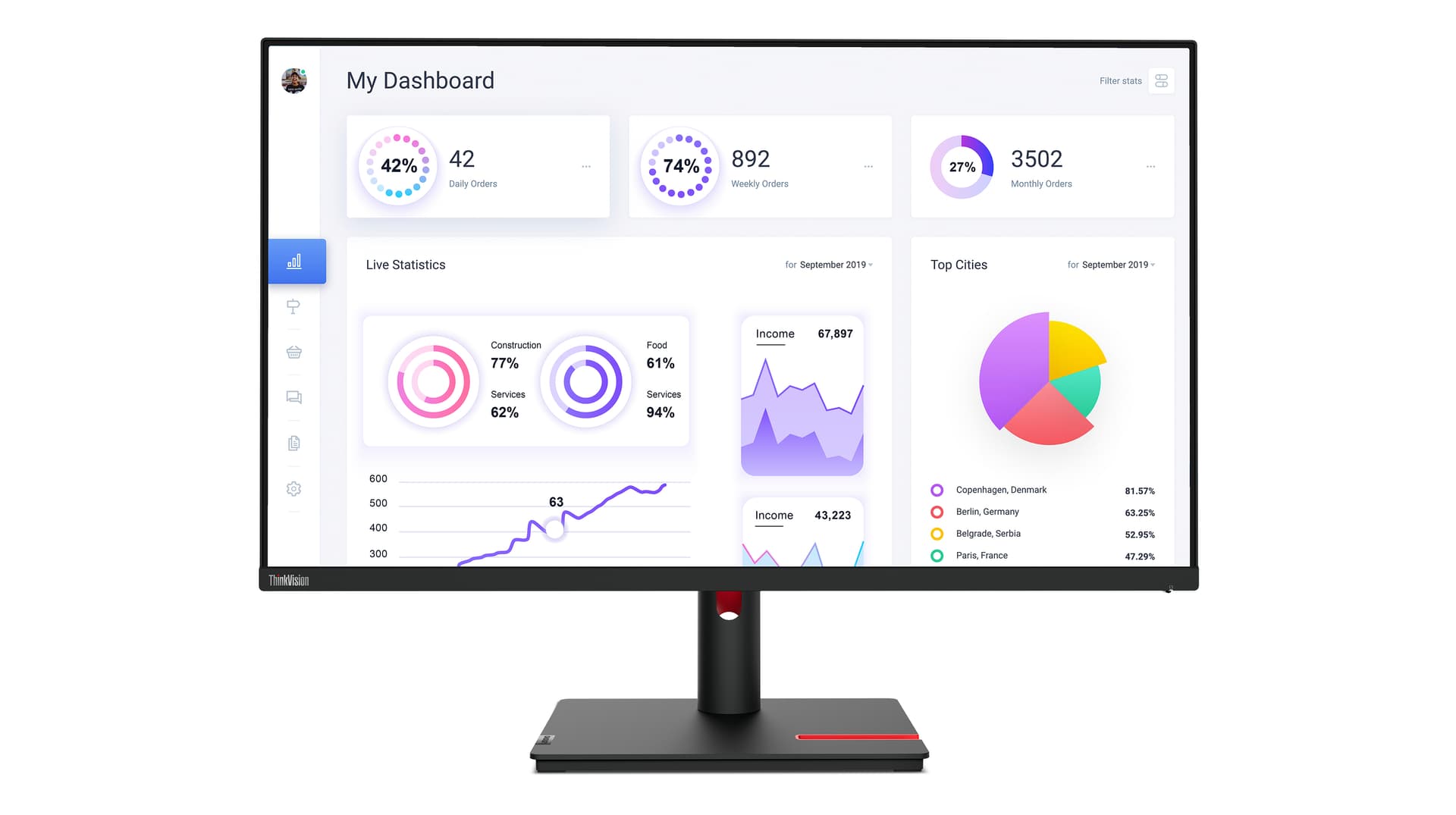 Lenovo ThinkVision T32p-30 — miniatura 2