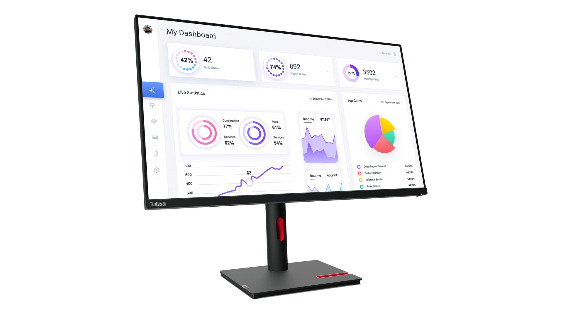 Lenovo ThinkVision T32p-30 — miniatura 3