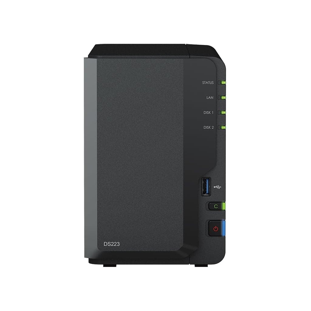 Synology Disk Station DS223 - Servidor NAS - 2 baias - SATA 6Gb/s - RAID (expansão de disco rígido) 0, 1, JBOD - RAM 2 GB - Gigabit Ethernet - iSCSI assistência — miniatura 4