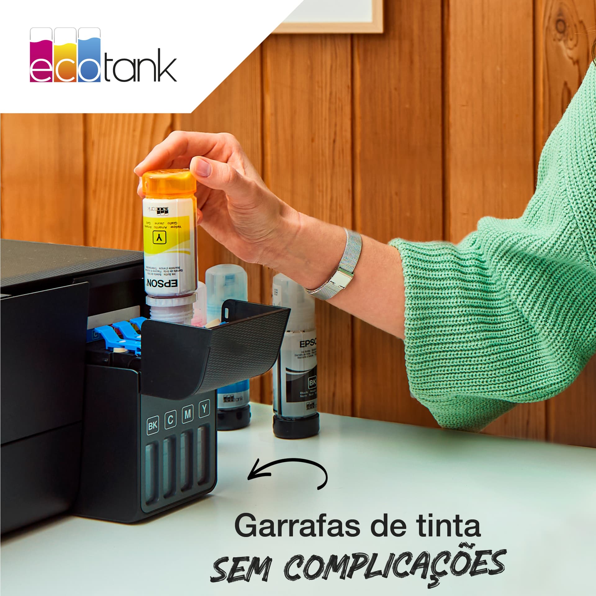 Epson Garrafa de tinta Amarelo EcoTank 107 — miniatura 3