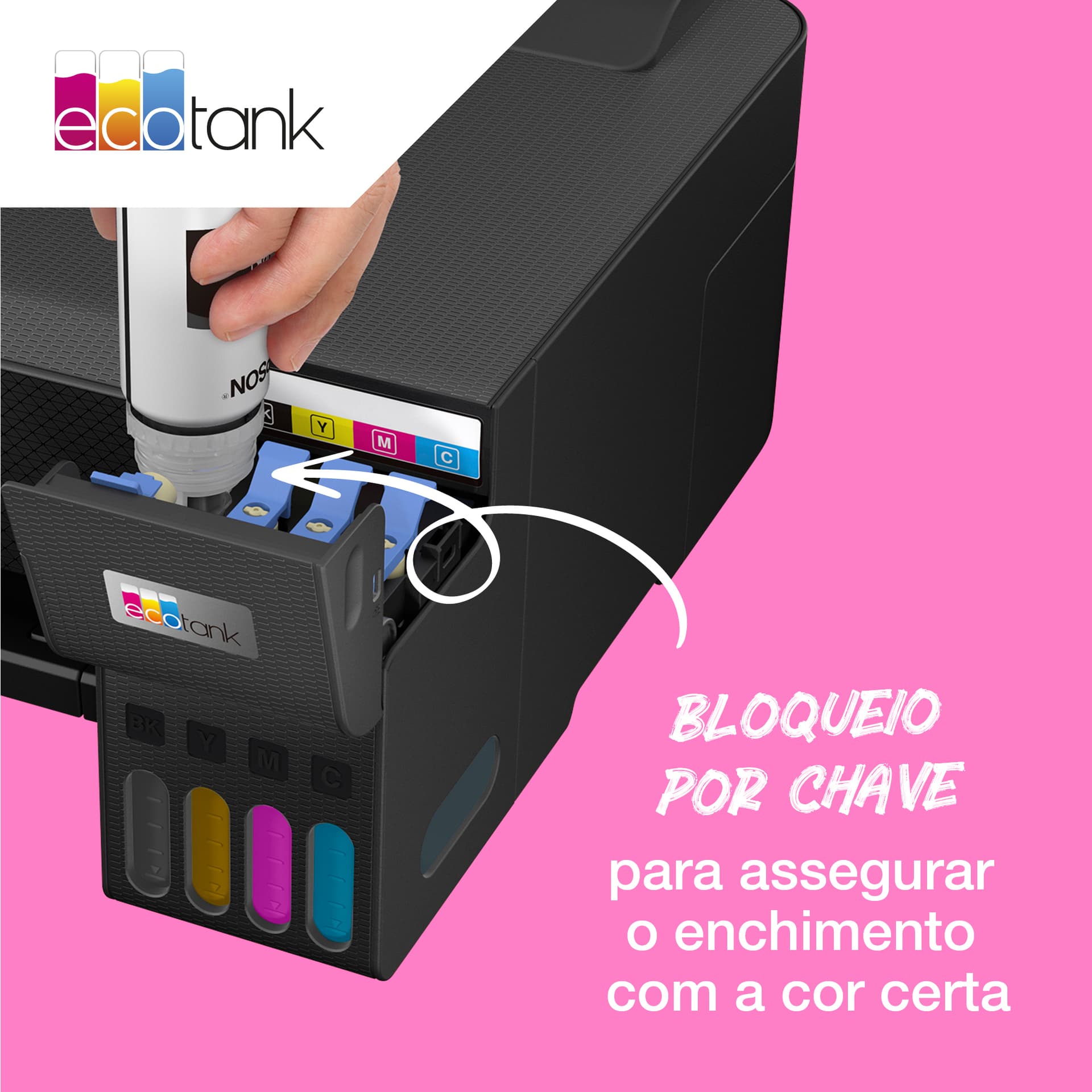 Epson Garrafa de tinta Magenta-Claro EcoTank 107 — miniatura 4