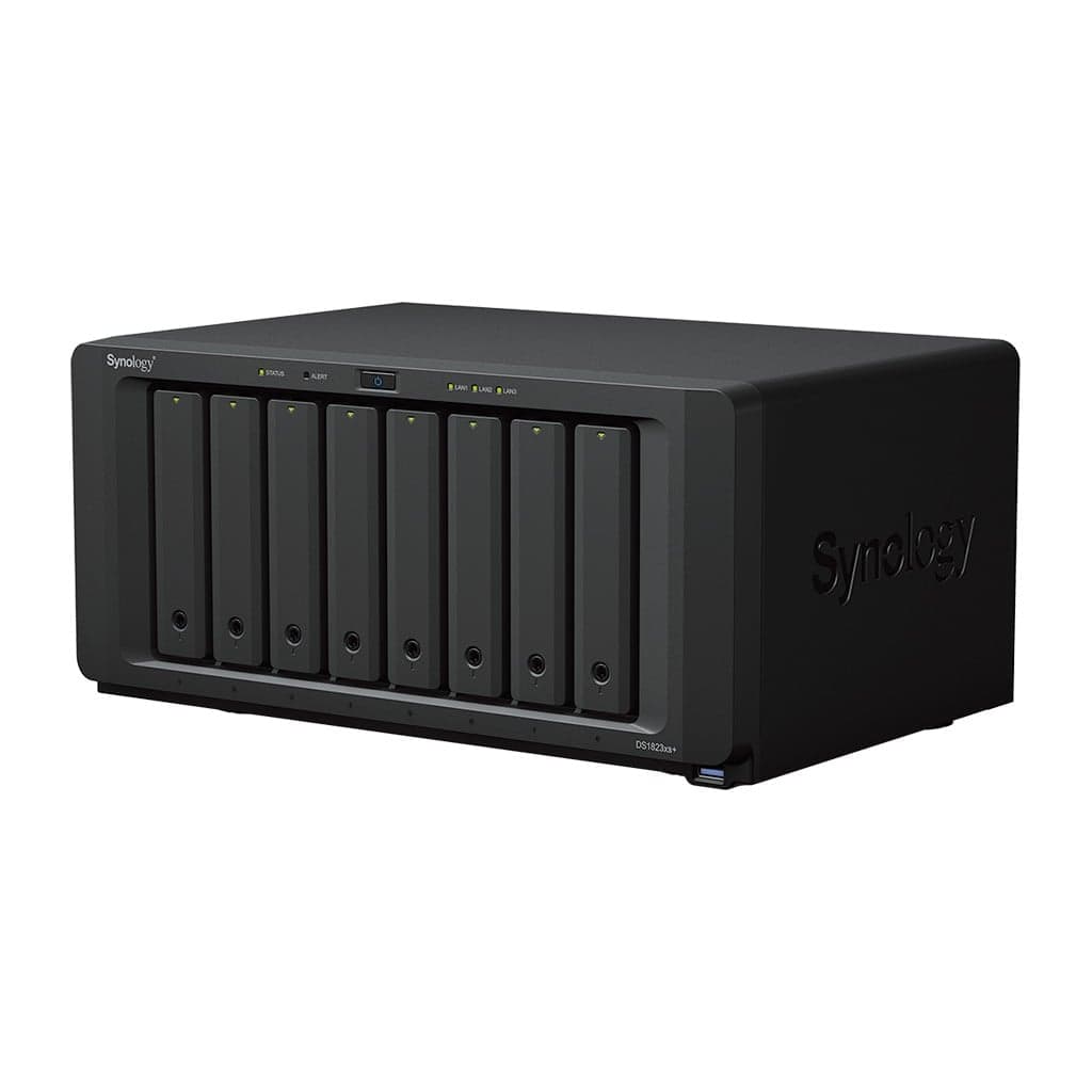 Synology Disk Station DS1823XS+ - Servidor NAS - 8 baias - SATA 6Gb/s - RAID (expansão de disco rígido) RAID F1, JBOD, 0, 1, 5, 6, 10 - RAM 8 GB - Gigabit Ethernet / 10 Gigabit Ethernet - iSCSI assistência — miniatura 3