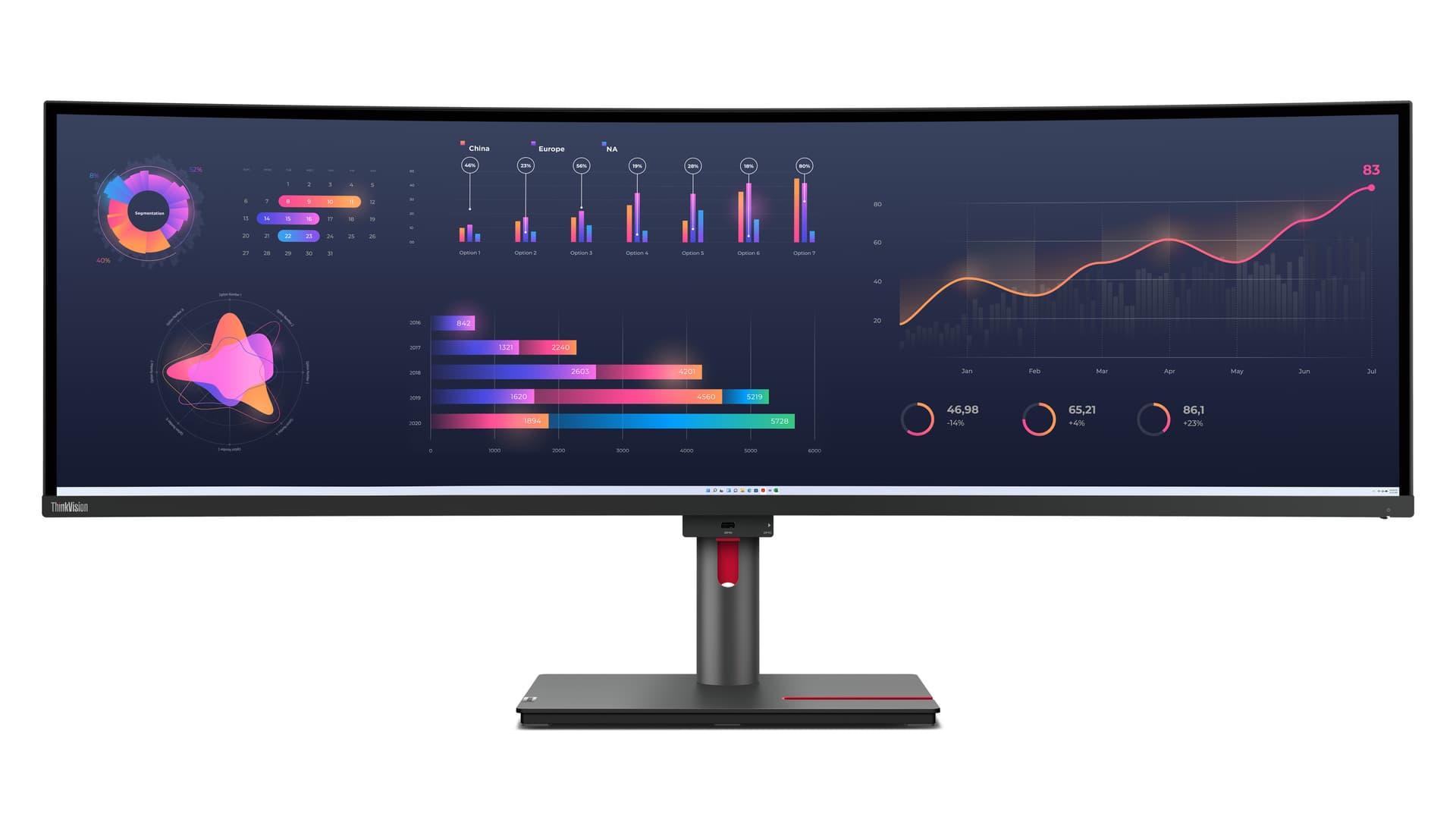 Lenovo ThinkVision P49w-30 Monitor — miniatura 1