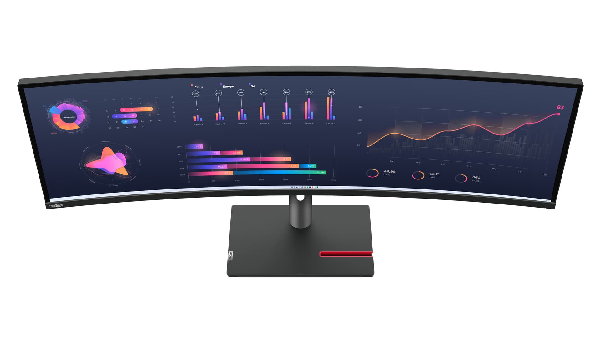 Lenovo ThinkVision P49w-30 Monitor — miniatura 17