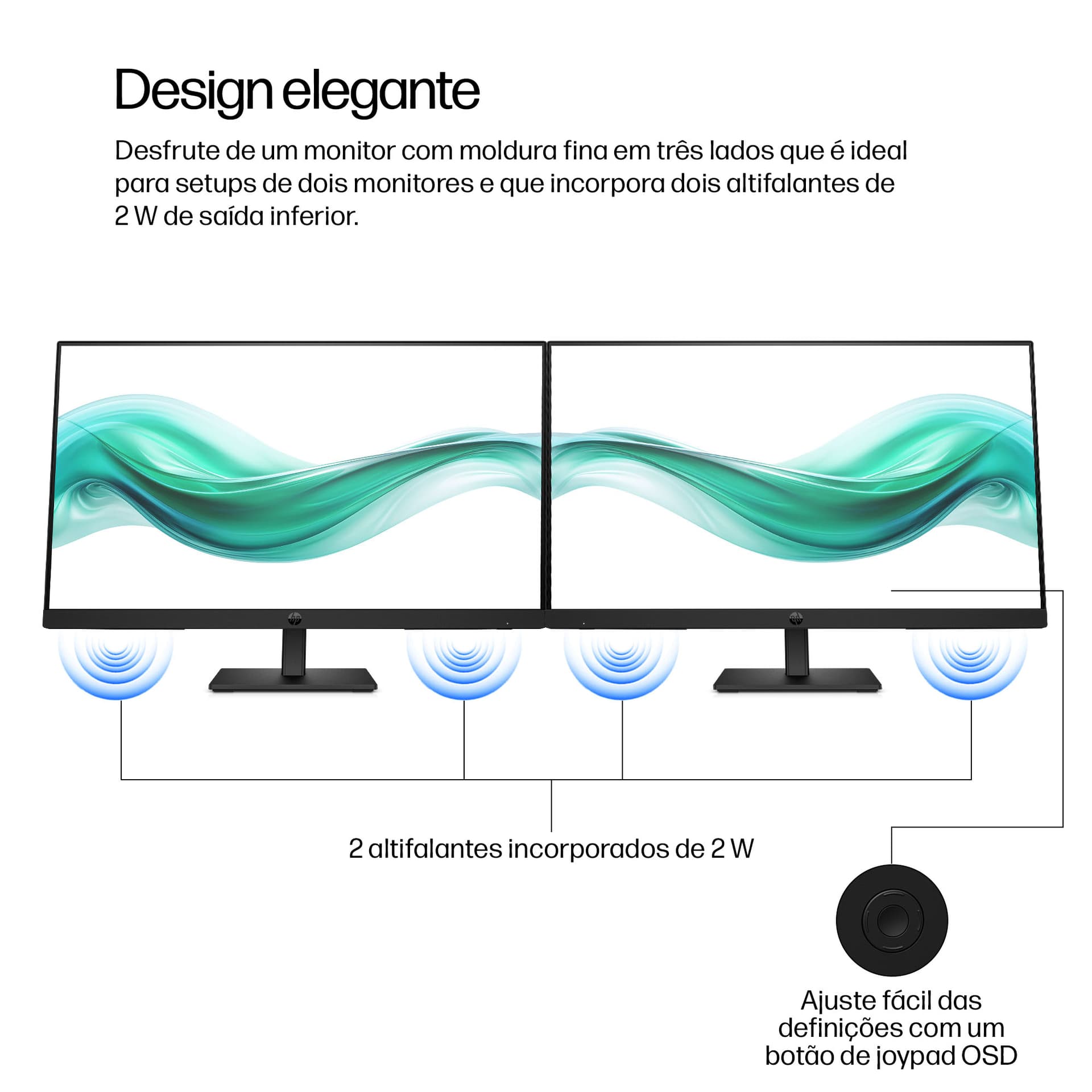 HP Series 3 Pro Monitor FHD Série 3 Pro de 23,8 polegadas - 324ph — miniatura 8