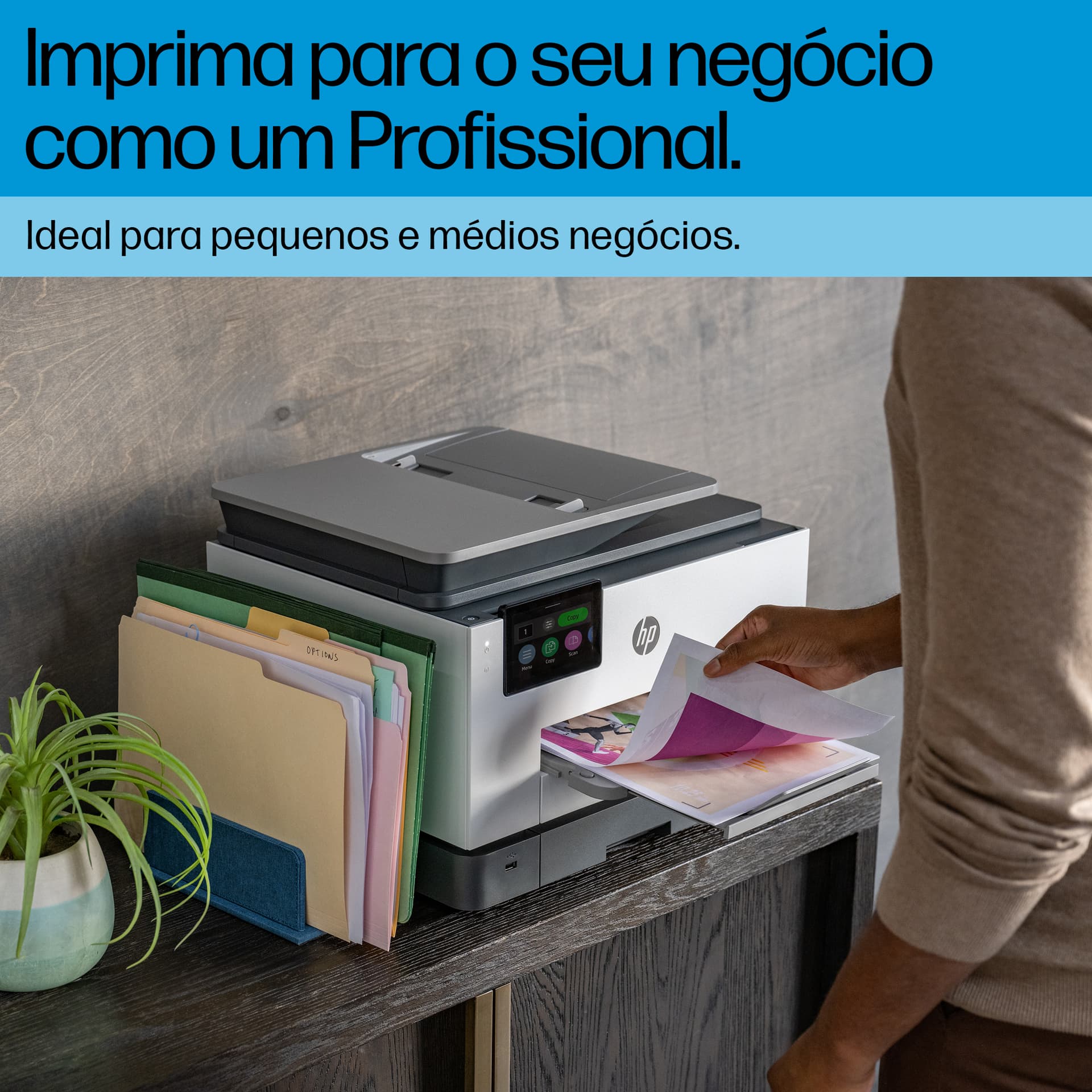 HP OfficeJet Pro 9132e Sem fios All-in-One Cor Impressora, Instant Ink; Impressão frente e verso — miniatura 5