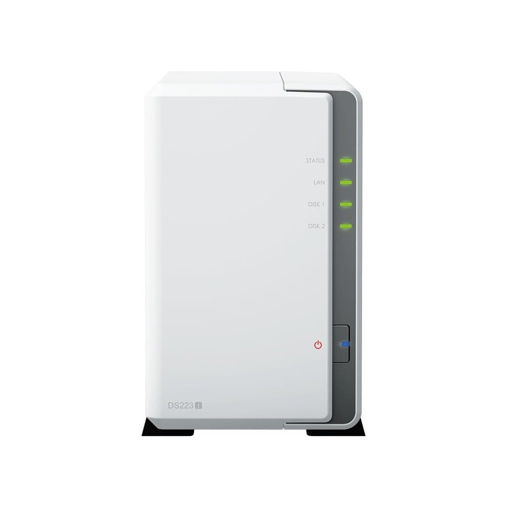 Synology Disk Station DS223J - Servidor NAS - SATA 6Gb/s - RAID (expansão de disco rígido) 0, 1, JBOD - RAM 1 GB - Gigabit Ethernet - iSCSI assistência — miniatura 1