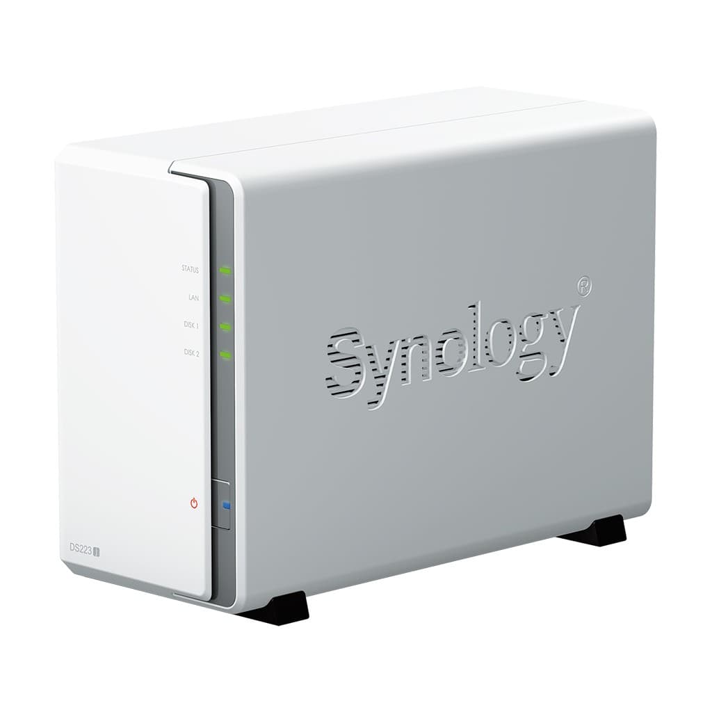 Synology Disk Station DS223J - Servidor NAS - SATA 6Gb/s - RAID (expansão de disco rígido) 0, 1, JBOD - RAM 1 GB - Gigabit Ethernet - iSCSI assistência — miniatura 2