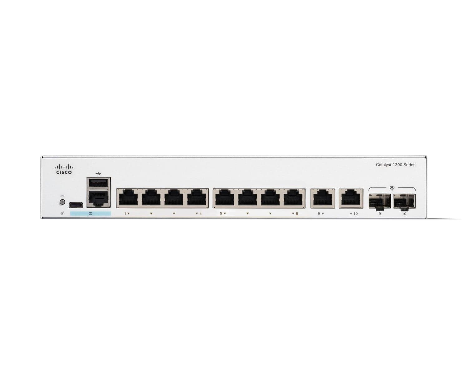 Cisco Catalyst 1300-8T-E-2G - Interruptor - L3 - Administrado - 8 x 10/100/1000Base-T + 2 x combo Gigabit SFP/RJ-45 - montável em trilho — miniatura 2