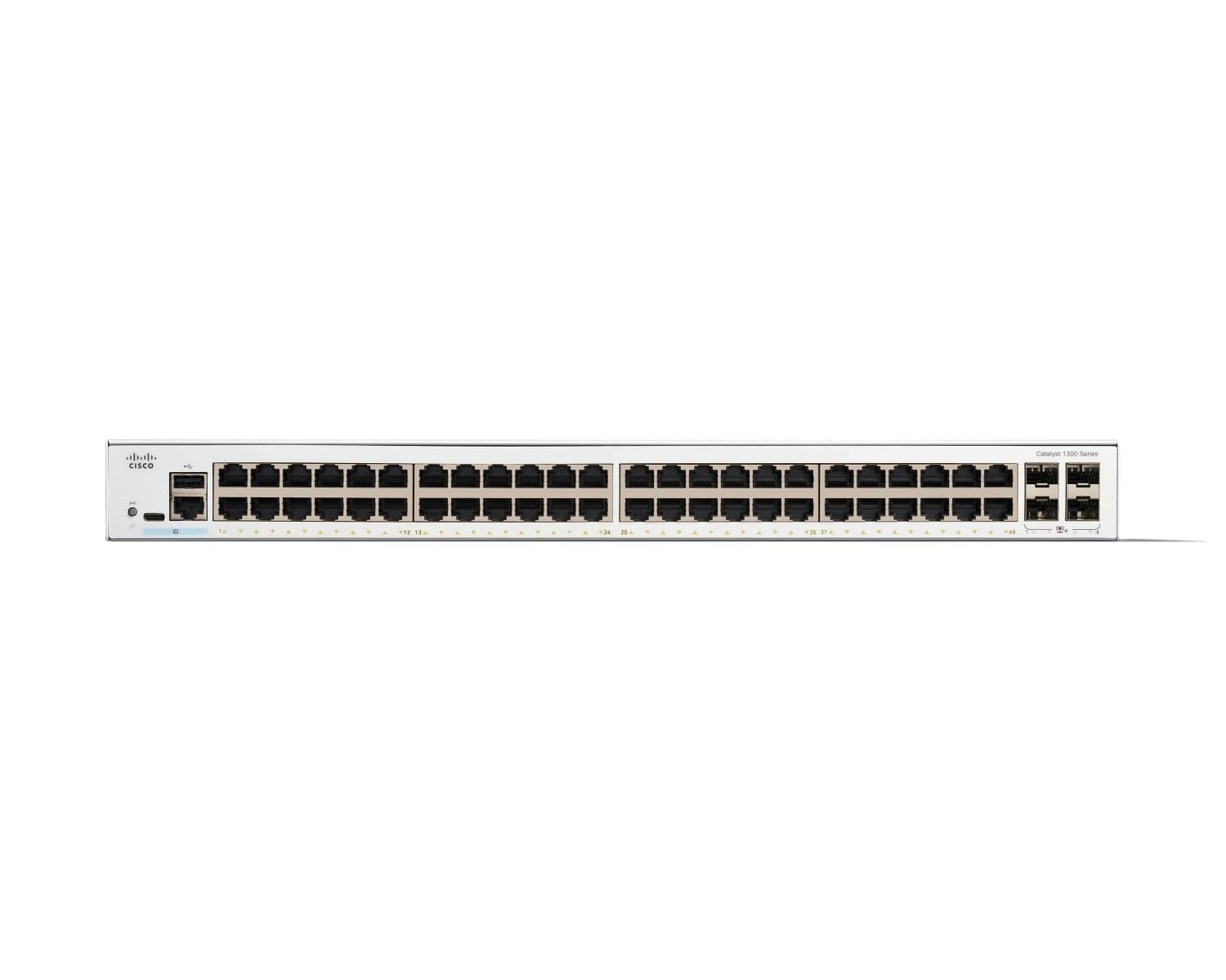 Cisco Catalyst 1300-48T-4X - Interruptor - L3 - Administrado - 48 x 10/100/1000Base-T + 4 x 10 Gigabit SFP+ - montável em trilho — miniatura 2