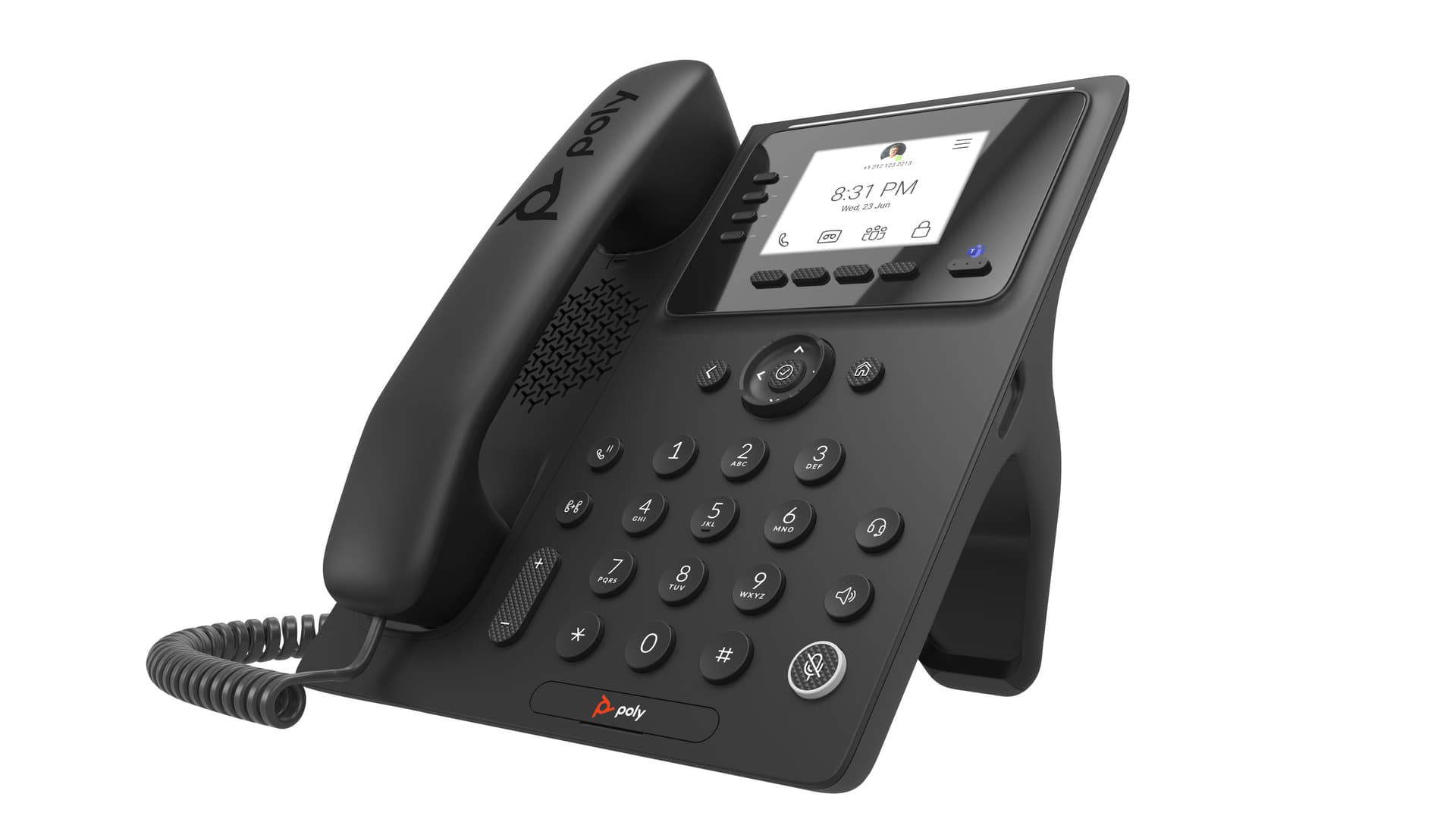 HP Poly Telefone Multimédia Empresarial Poly CCX 350 para Microsoft Teams com PoE — miniatura 2