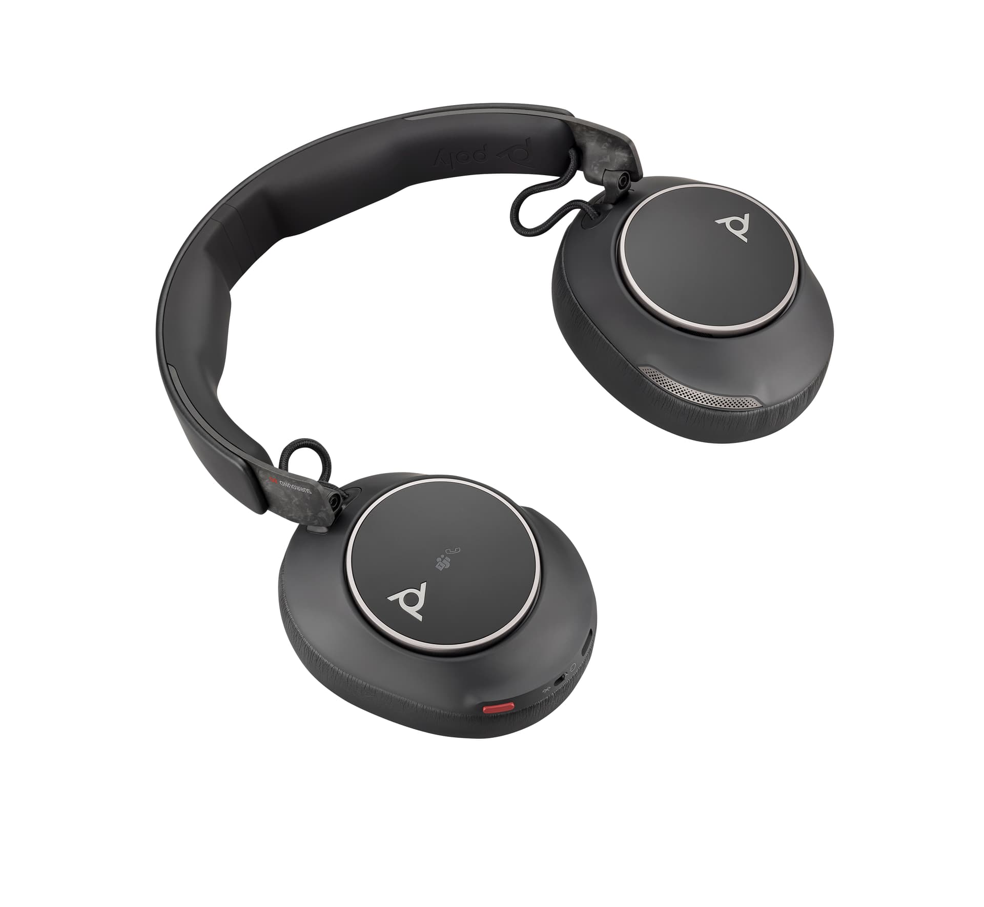 HP Poly Headset Poly Voyager Surround 80 UC com USB-C certificado para Microsoft Teams + Adaptador USB-C/A — miniatura 7