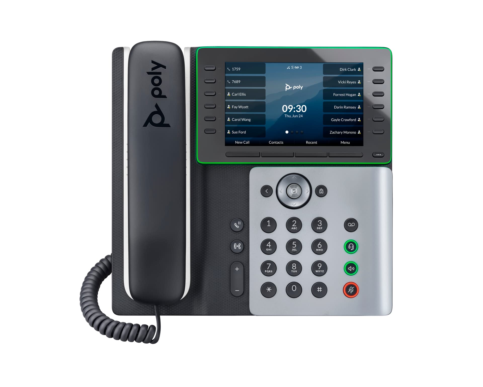 HP Poly Telefone IP Poly Edge E550 com PoE — miniatura 1