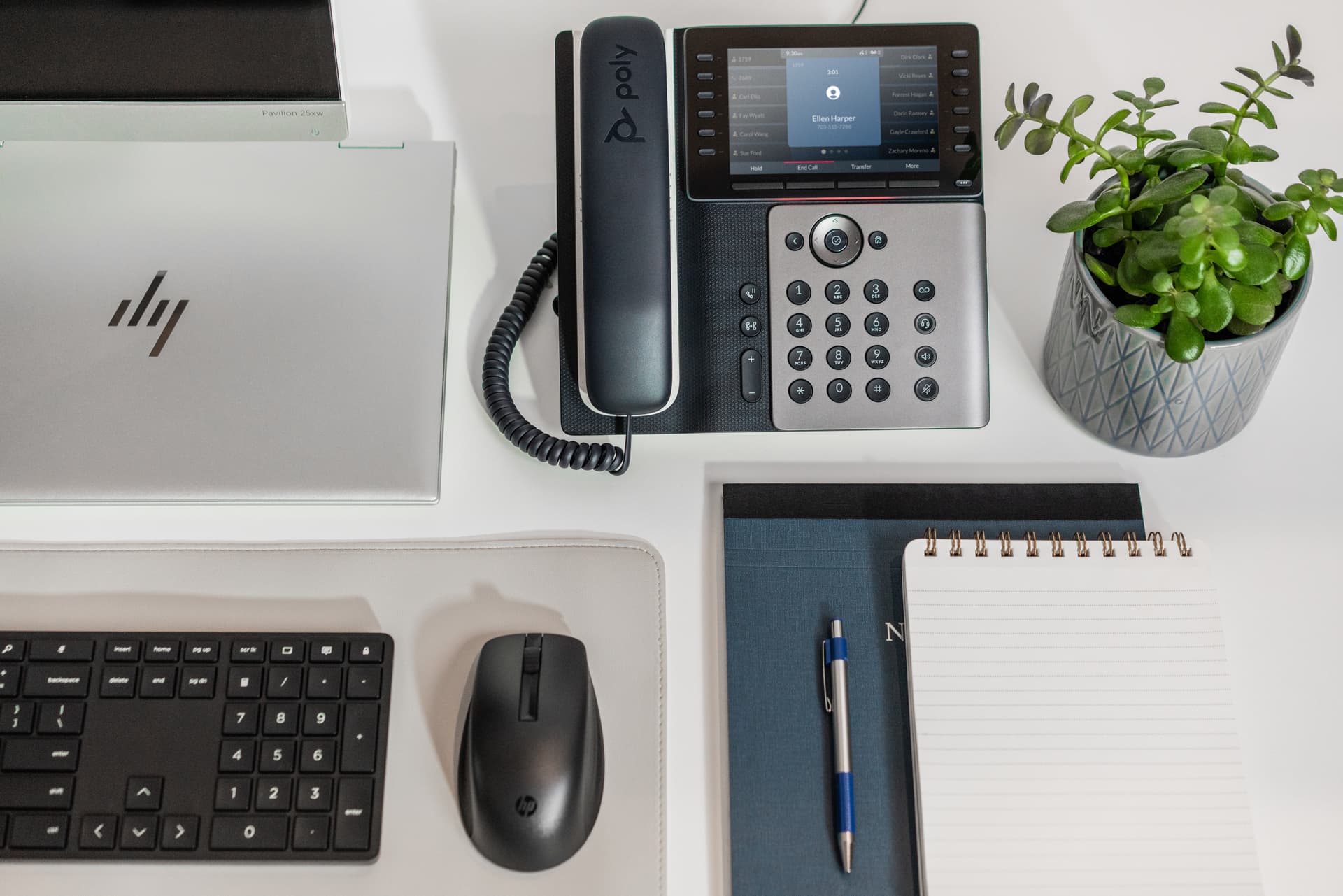 HP Poly Telefone IP Poly Edge E550 com PoE — miniatura 3