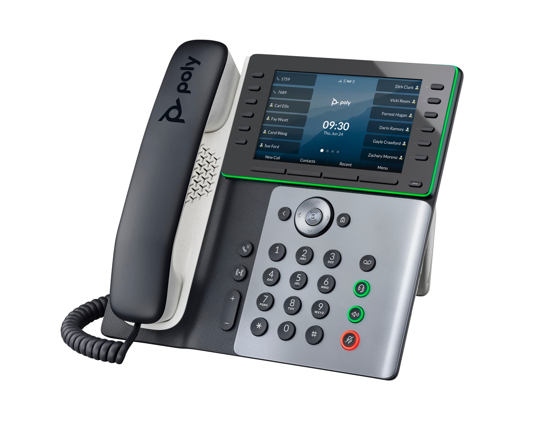 HP Poly Telefone IP Poly Edge E550 com PoE — miniatura 6