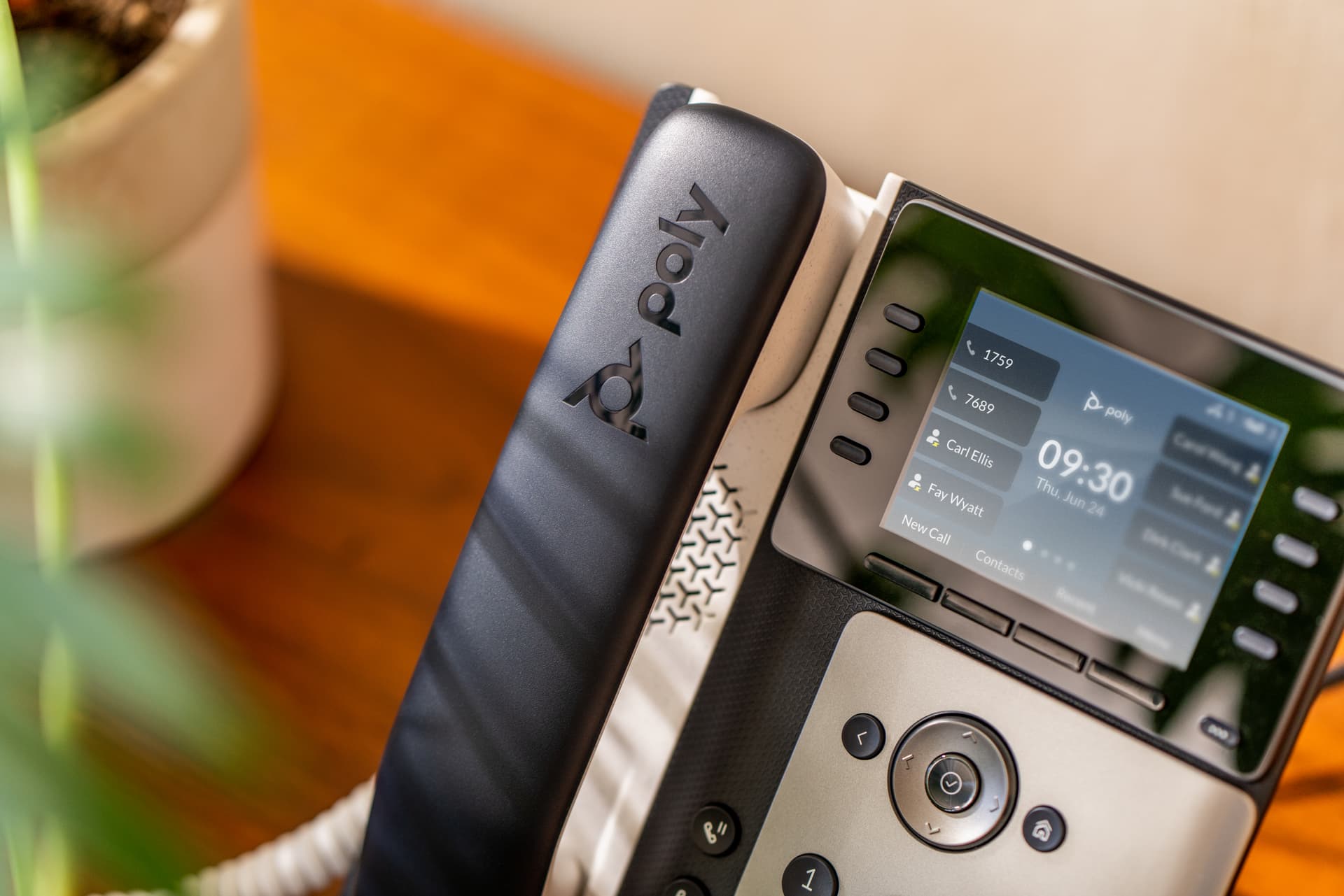 HP Poly Telefone IP Poly Edge E300 com PoE, miniatura 5