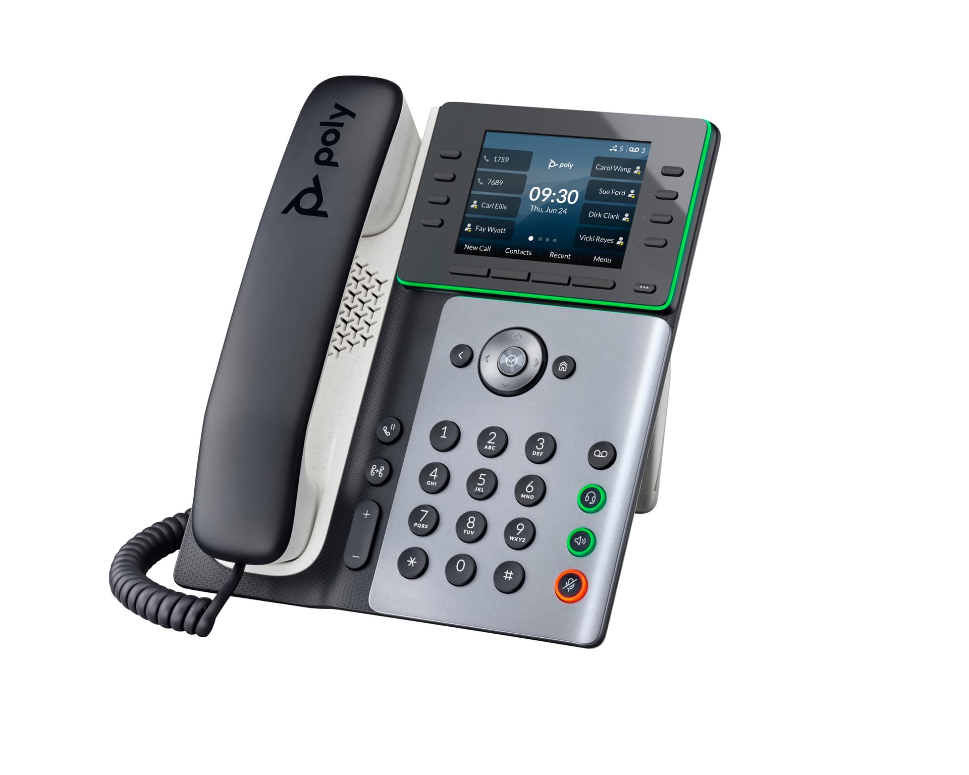 HP Poly Telefone IP Poly Edge E300 com PoE, miniatura 6
