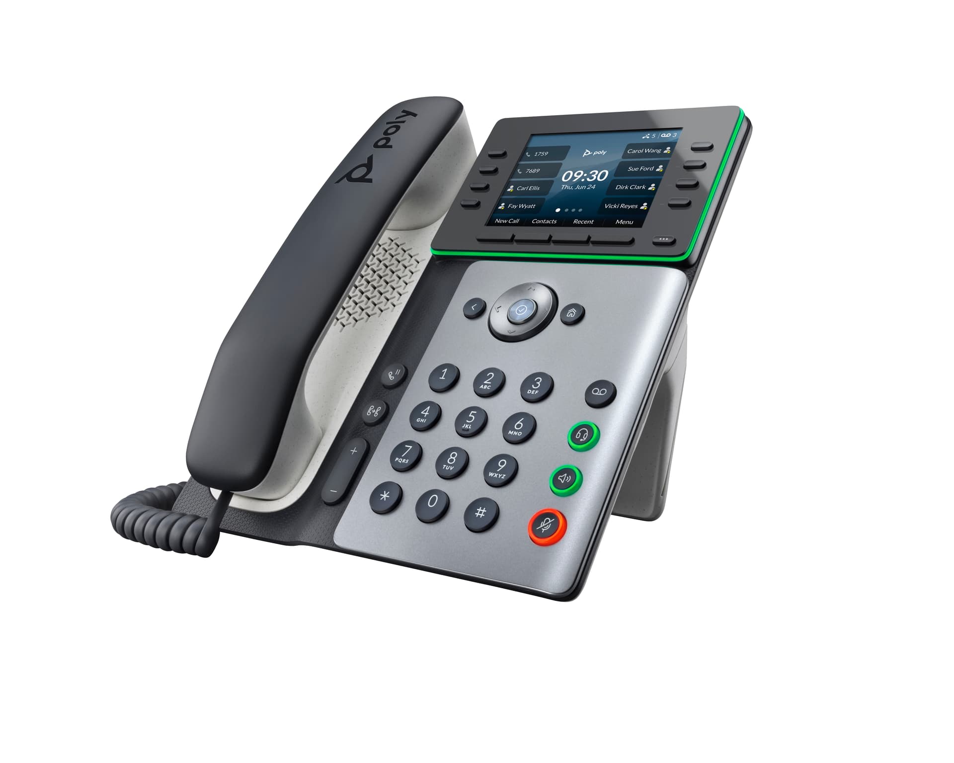 HP Poly Telefone IP Poly Edge E300 com PoE, miniatura 9