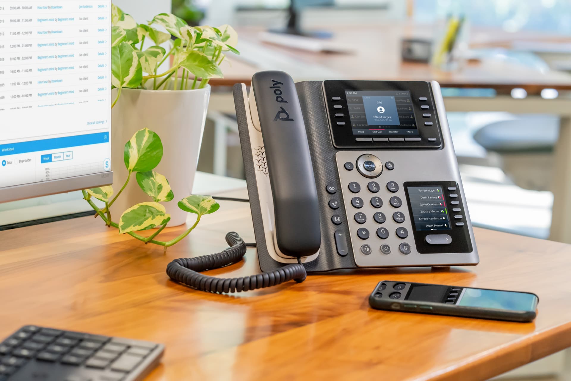 HP Poly Telefone IP Poly Edge E450 com PoE — miniatura 5