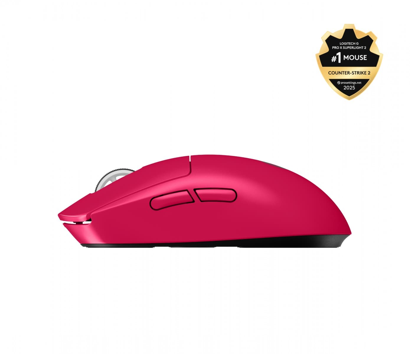 Logitech G PRO X SUPERLIGHT 2 - Rato - gaming - óptico - 5 botões - sem fios - 2.4 GHz - recetor USB Logitech LIGHTSPEED - rosa, miniatura 4