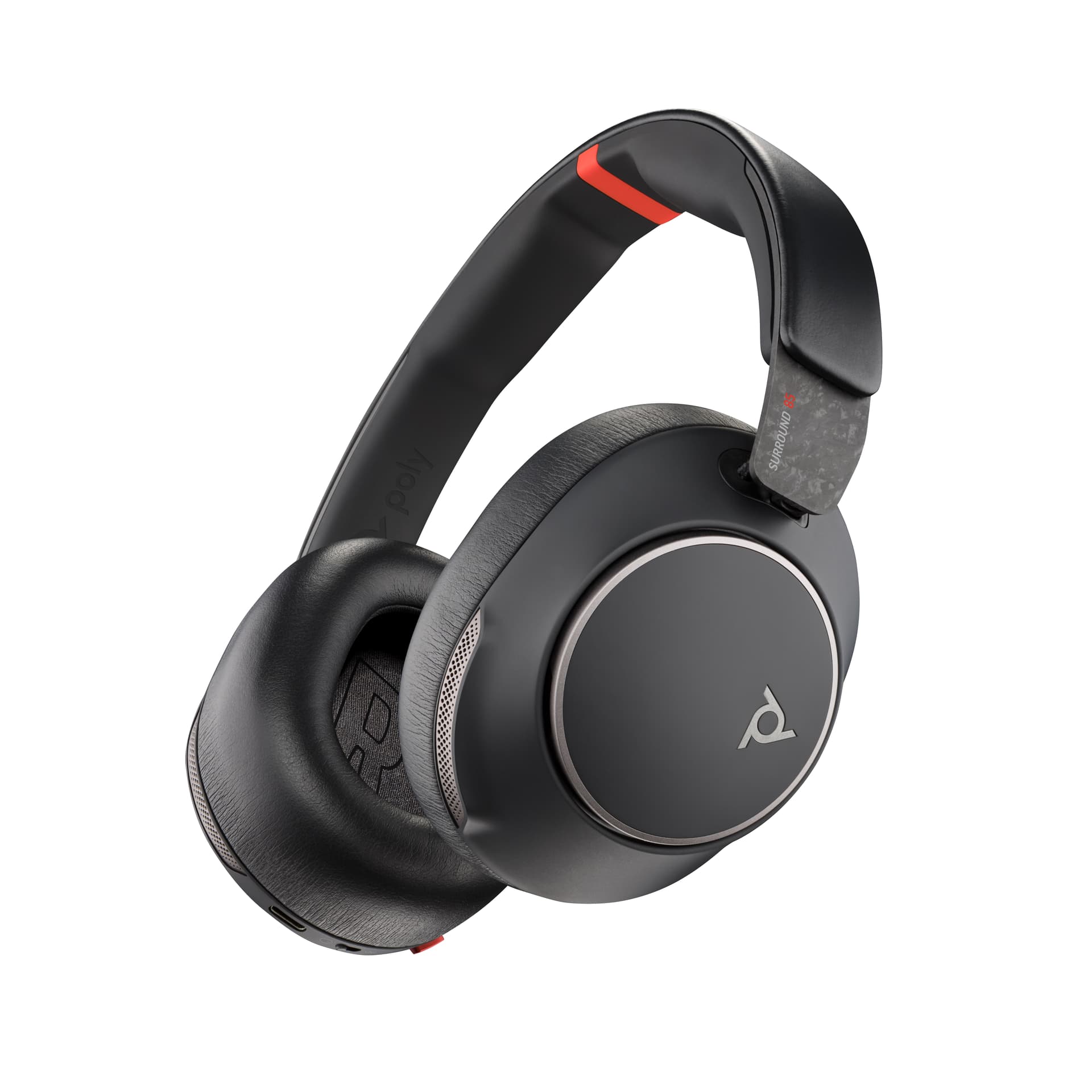 HP Poly Headset Poly Voyager Surround 85 UC com USB-C + Adaptador USB-C/A + Base de carregamento — miniatura 7