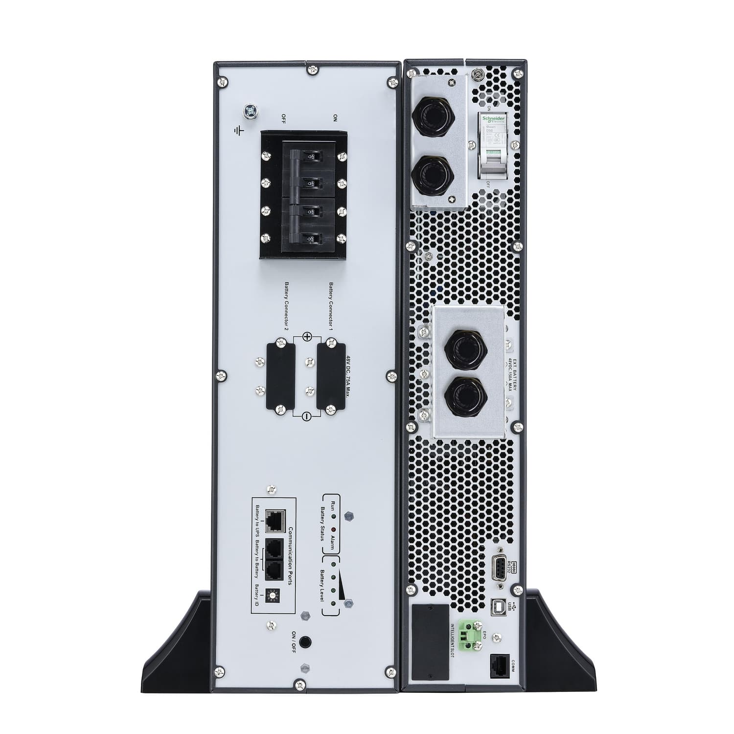 APC Easy UPS On-Line, 6kVA/6kW, Lithium-ion, Rack/Tower 5U, 230V, 1 Hard wire (1P+N+E) outlet, Intelligent Card Slot, Extended runtime, W/ rail kit — miniatura 4