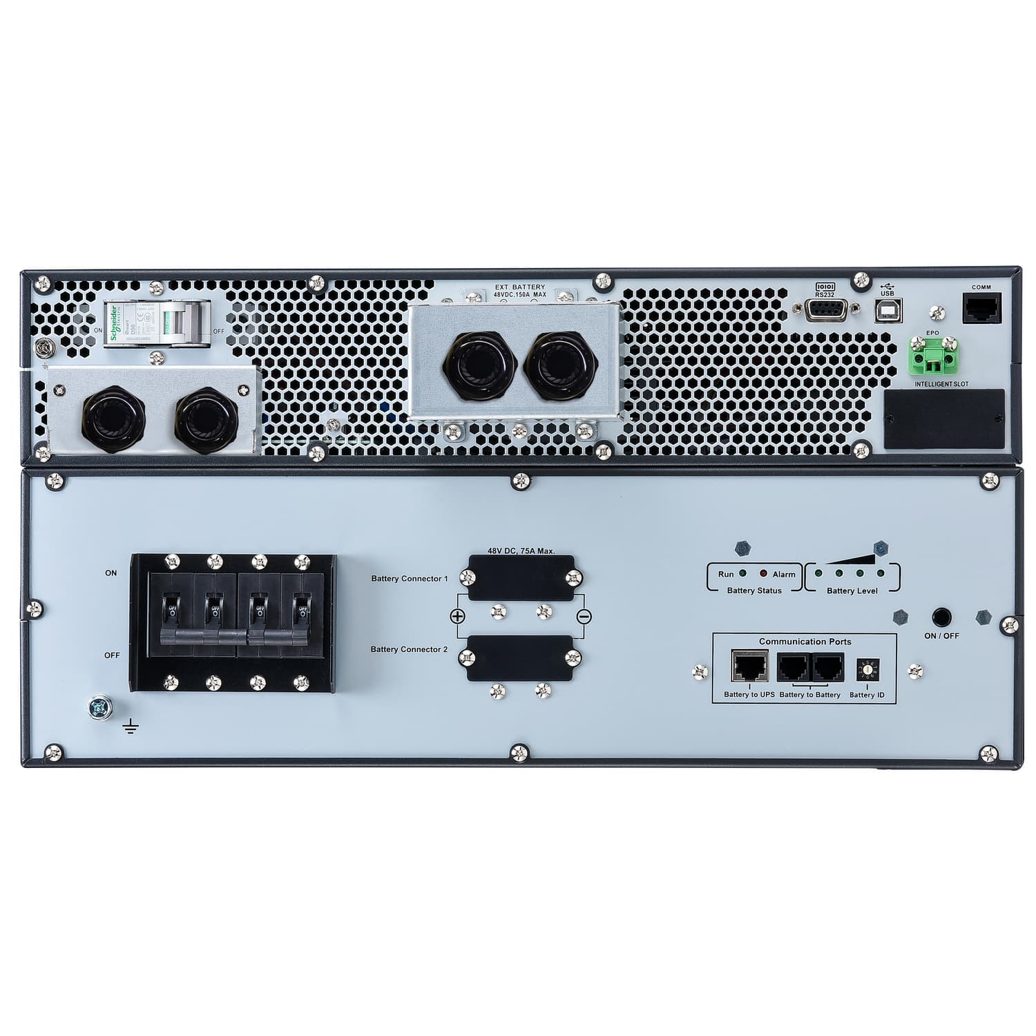 APC Easy UPS On-Line, 6kVA/6kW, Lithium-ion, Rack/Tower 5U, 230V, 1 Hard wire (1P+N+E) outlet, Intelligent Card Slot, Extended runtime, W/ rail kit — miniatura 7