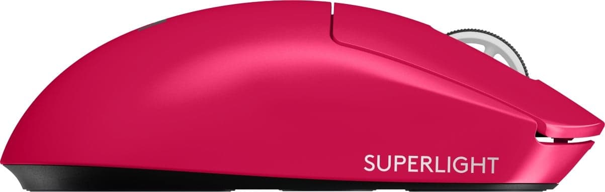 Logitech G PRO X SUPERLIGHT 2 - Rato - gaming - óptico - 5 botões - sem fios - 2.4 GHz - recetor USB Logitech LIGHTSPEED - rosa — miniatura 3