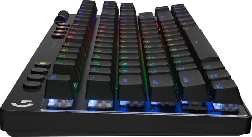 Logitech G PRO X TKL - Teclado - gaming - luz traseira - sem fios - 2.4 GHz, Bluetooth - QWERTY - Padrão internacional americano - interruptor: Tactile - preto — miniatura 4
