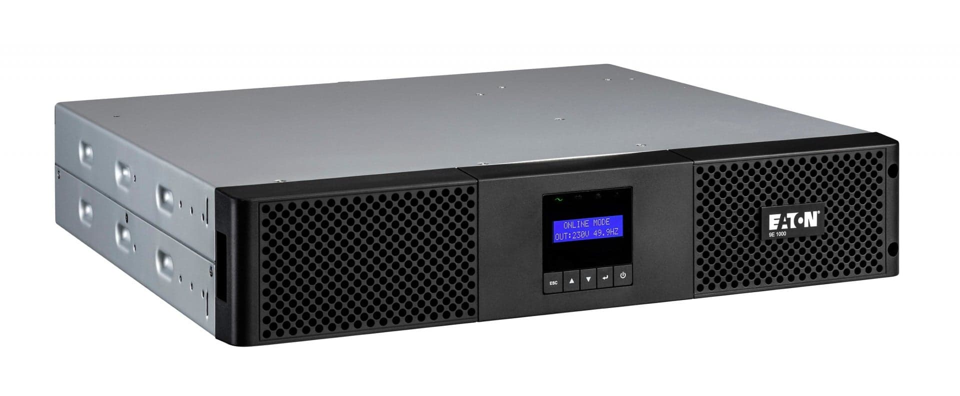 Eaton 9E - UPS - AC 200/220/230/240 V - 900 watt - 1000 VA - RS-232, USB - conectores de saída: 4 - 2U - preto — miniatura 5