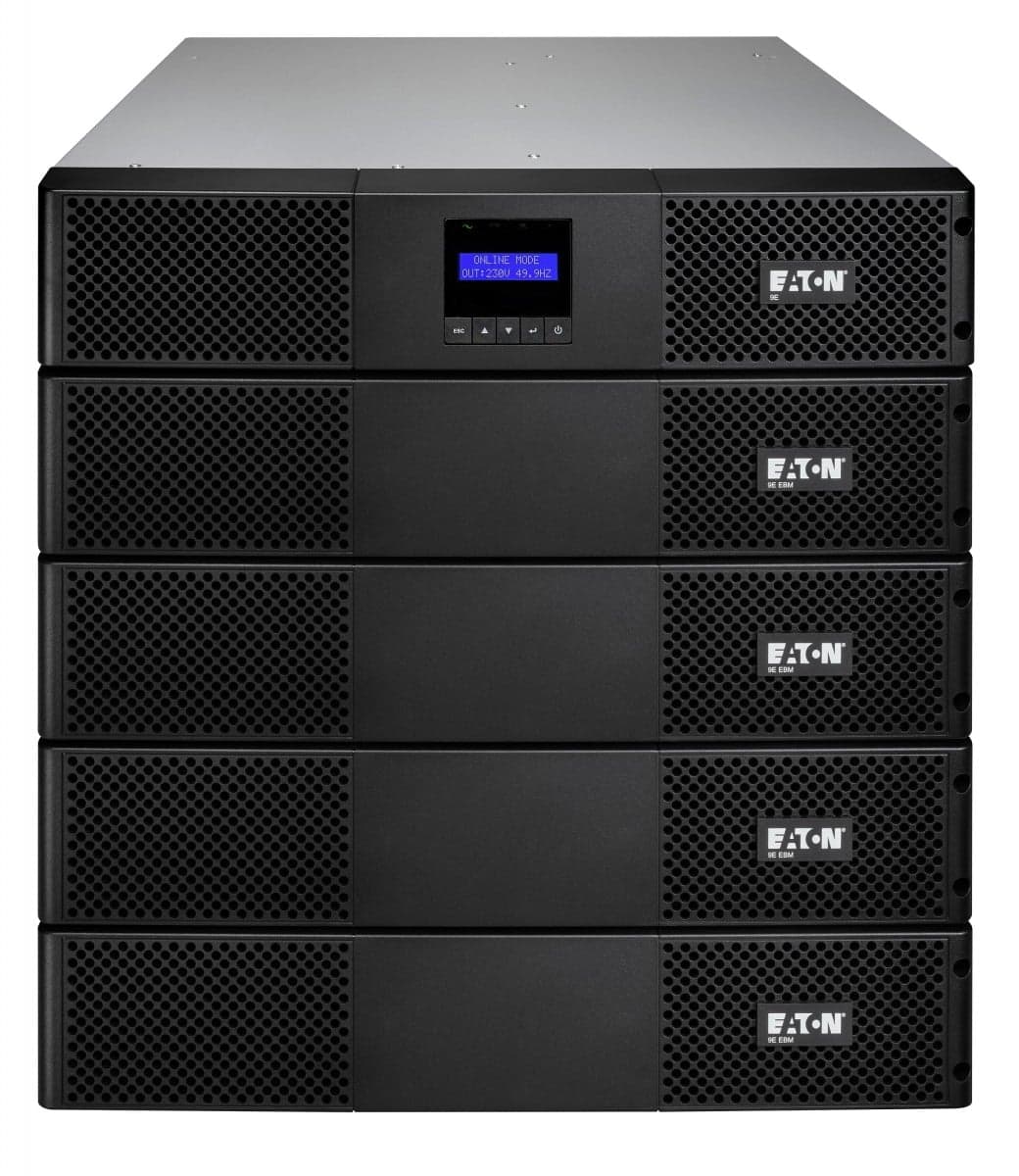 Eaton 9E - UPS (montável em bastidor / externo) - AC 200/220/230/240 V - 1800 watt - 2000 VA - 1 fase - 6 bateria x - ácido de chumbo - 7 Ah - RS-232, USB - conectores de saída: 6 - 2U - 19" - preto — miniatura 1