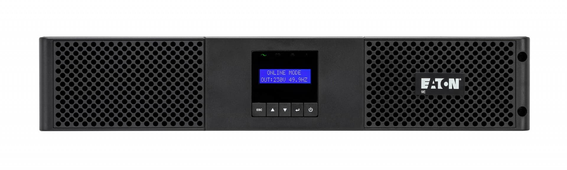 Eaton 9E - UPS (montável em bastidor / externo) - AC 200/220/230/240 V - 1800 watt - 2000 VA - 1 fase - 6 bateria x - ácido de chumbo - 7 Ah - RS-232, USB - conectores de saída: 6 - 2U - 19" - preto — miniatura 2