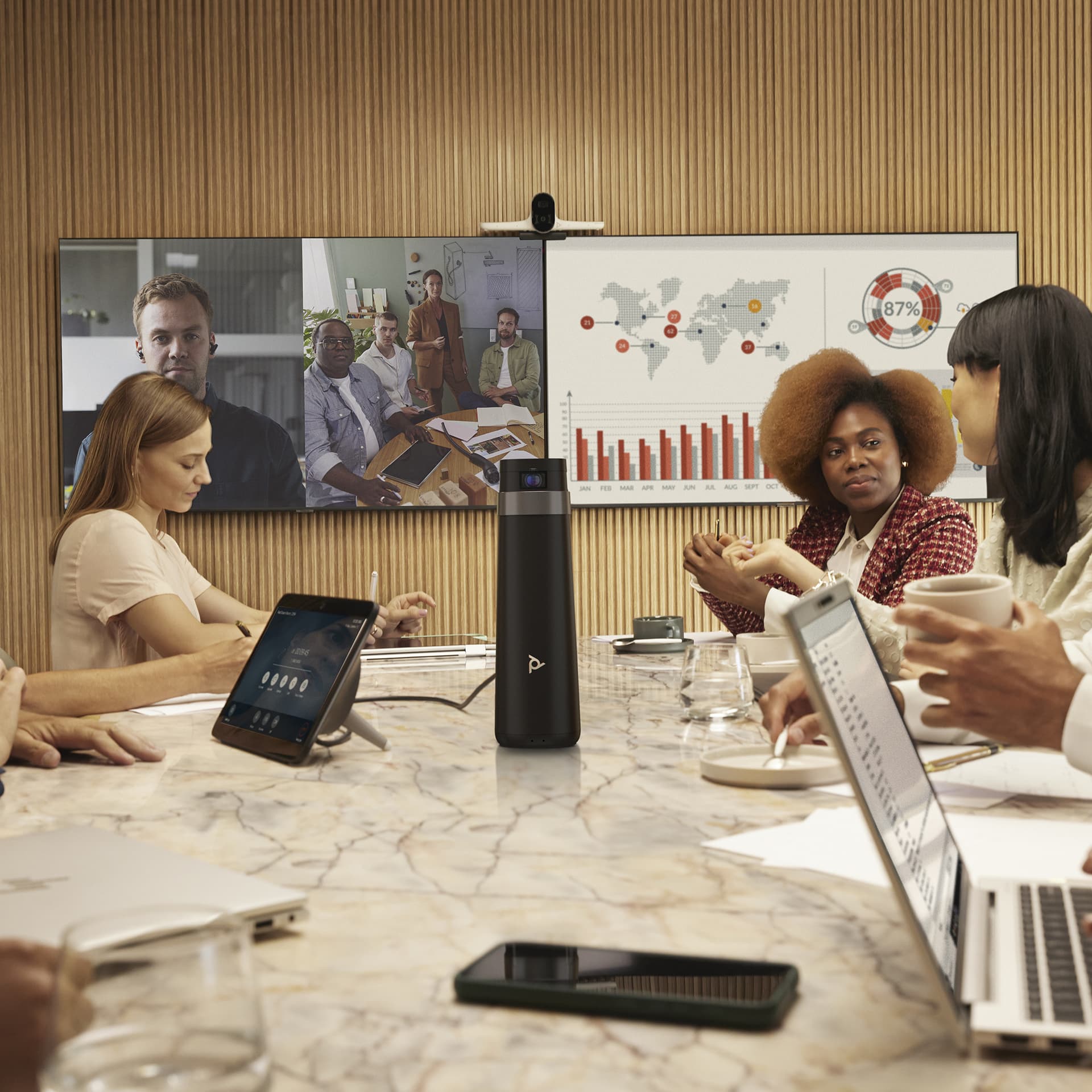 HP Poly Studio G62 Video Conferencing System With Mounting Plate Kit No Radio TAA — miniatura 4