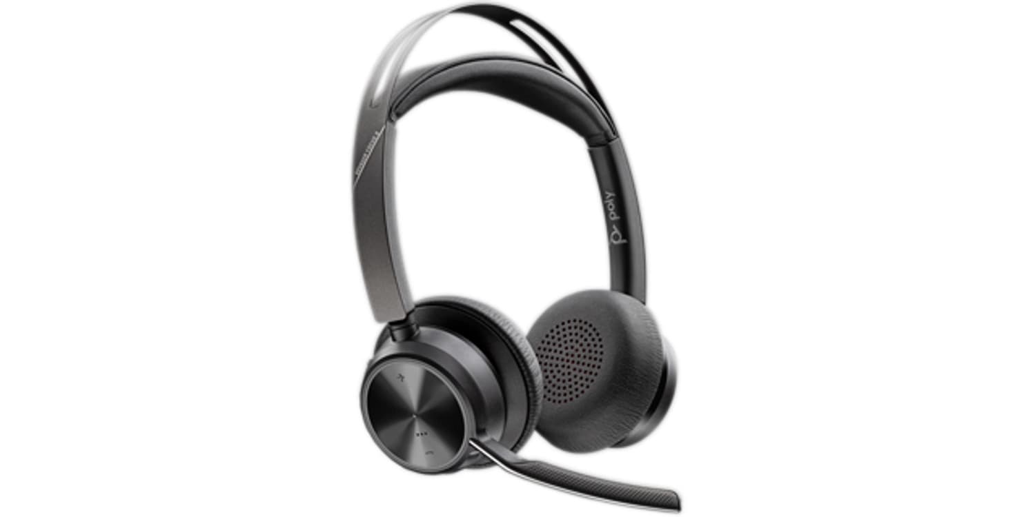 HP Poly Voyager Focus 2 USB-C-C Headset +USB-C/A Adapter +Charging Stand — miniatura 2