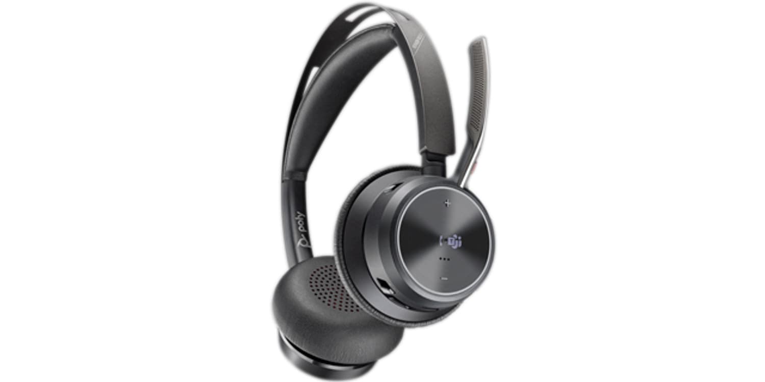HP Poly Voyager Focus 2 Microsoft Teams Certified USB-C-C Headset +USB-C/A Adapter +Charging Stand — miniatura 6