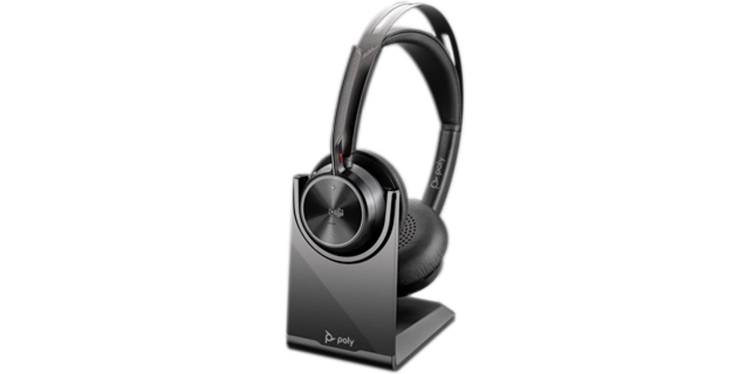 HP Poly Voyager Focus 2 Microsoft Teams Certified USB-C-C Headset +USB-C/A Adapter +Charging Stand — miniatura 9