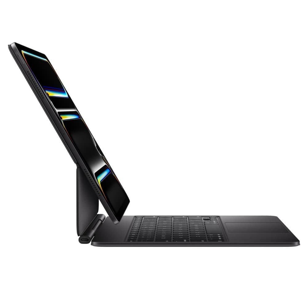 O Magic Keyboard para iPad Pro permite escrever de forma confortável: inclui um trackpad com novo design elegante e portátil: além de um descanso para o pulso em alumínio — miniatura 4