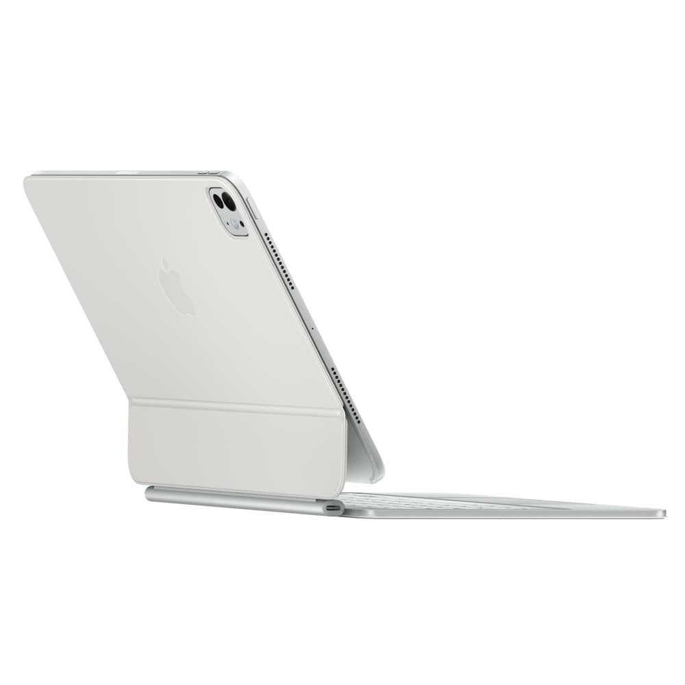 O Magic Keyboard para iPad Pro permite escrever de forma confortável: inclui um trackpad com novo design elegante e portátil: além de um descanso para o pulso em alumínio — miniatura 3