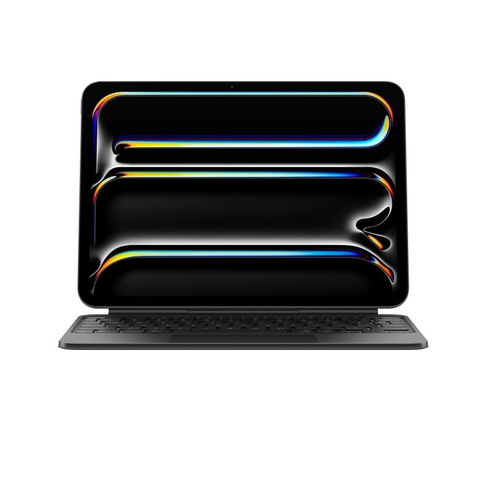 O Magic Keyboard para iPad Pro permite escrever de forma confortável: inclui um trackpad com novo design elegante e portátil: além de um descanso para o pulso em alumínio — miniatura 1