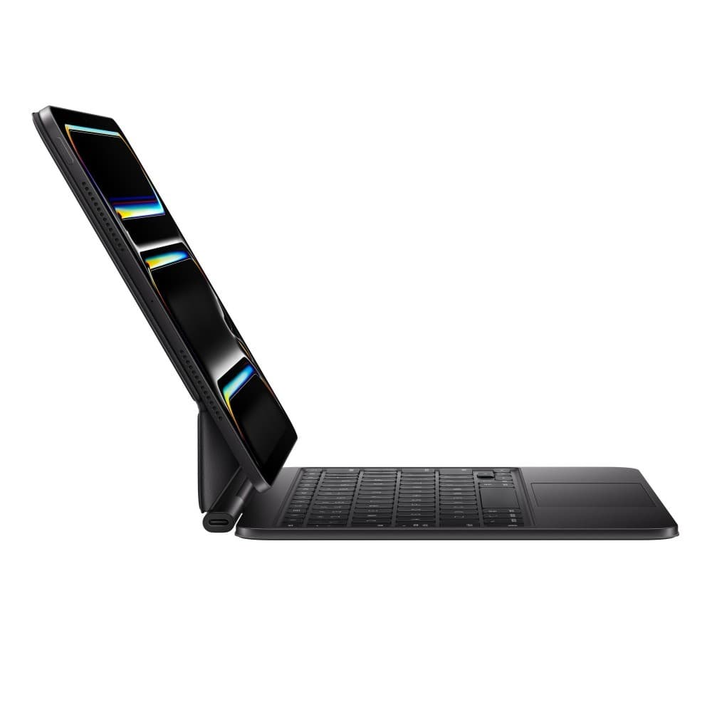 O Magic Keyboard para iPad Pro permite escrever de forma confortável: inclui um trackpad com novo design elegante e portátil: além de um descanso para o pulso em alumínio — miniatura 2