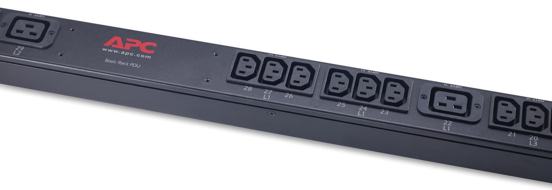 APC Rack PDU, Basic, Zero U, 11 kW, 230V, (36) C13 & (6) C19 — miniatura 3