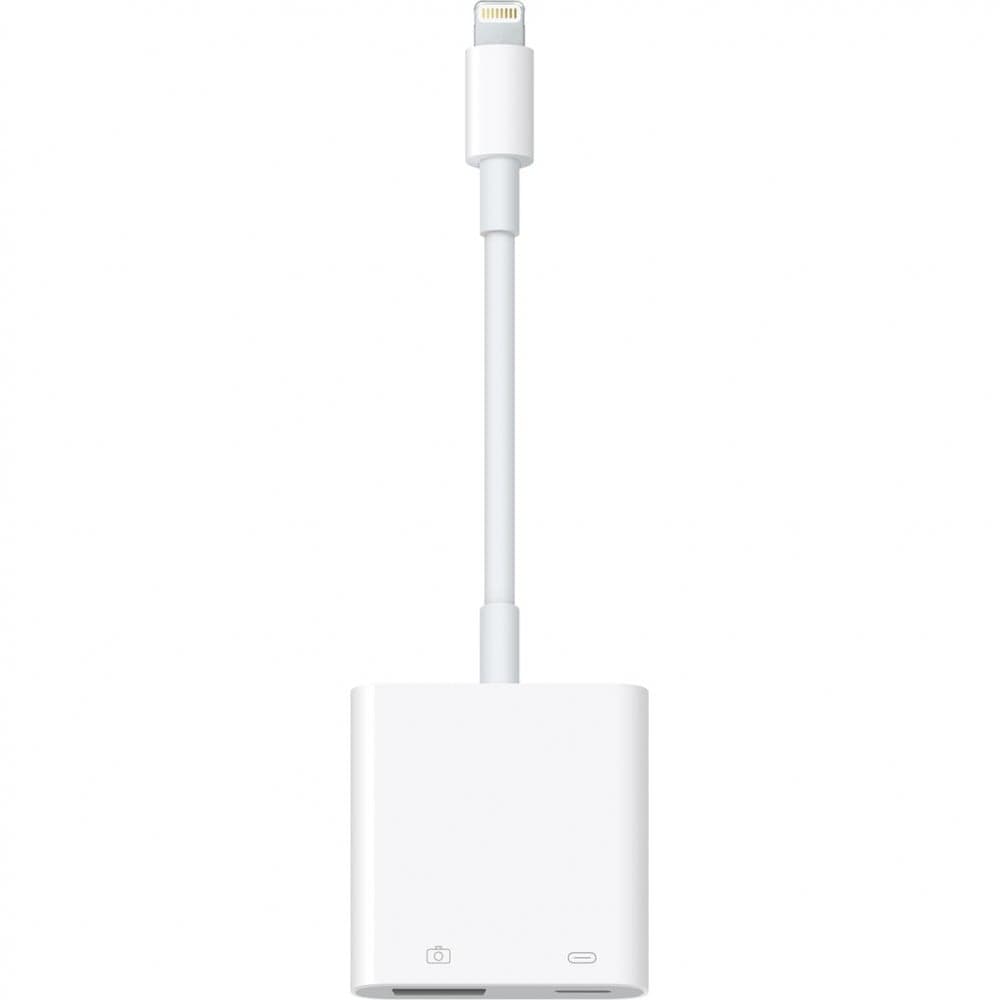 Com o Adaptador de câmara Lightning para USB 3, é fácil transferir fotografias e vídeos a partir de uma câmara digital de alta resolução para o iPad Pro — miniatura 1