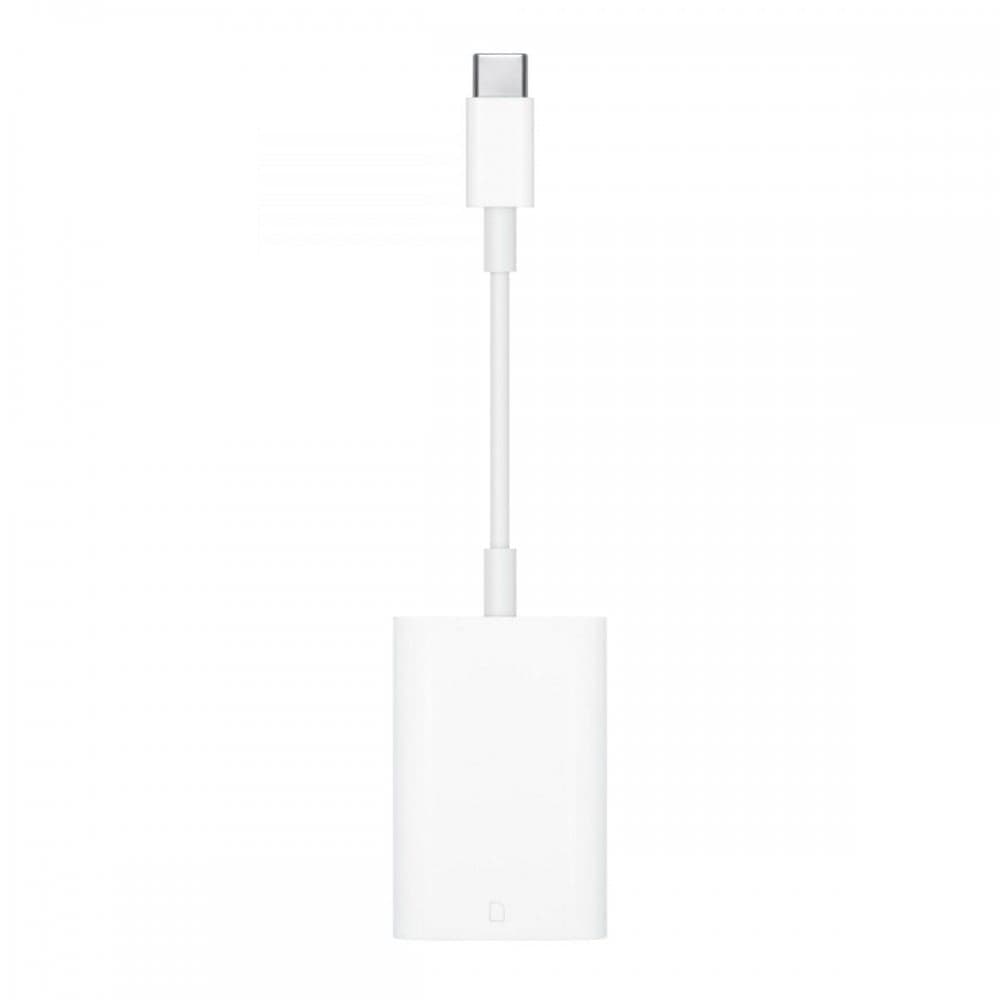 O adaptador USB‑C para Leitor de cartões SD transfere fotografias e vídeos de alta resolução a velocidades UHS‑II para o Mac, iPad ou iPhone com porta USB‑C, miniatura 1