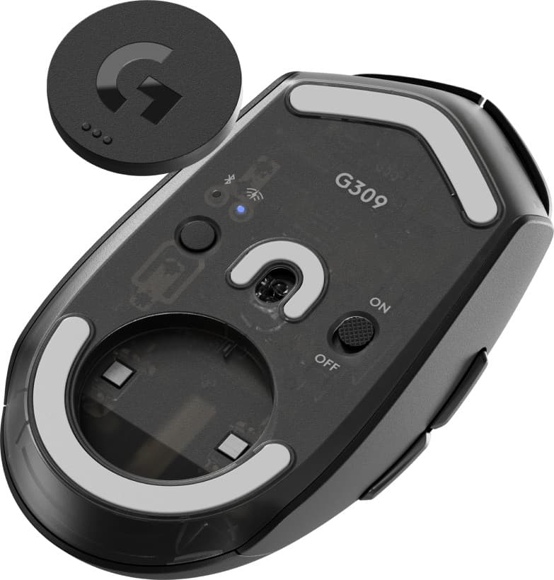 Logitech G G309 - Rato - gaming - óptico - 6 botões - sem fios - 2.4 GHz, Bluetooth - recetor USB Logitech LIGHTSPEED - preto — miniatura 5