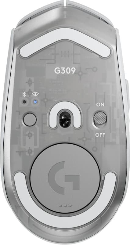 Logitech G G309 - Rato - gaming - óptico - 6 botões - sem fios - 2.4 GHz, Bluetooth - recetor USB Logitech LIGHTSPEED - branco — miniatura 6