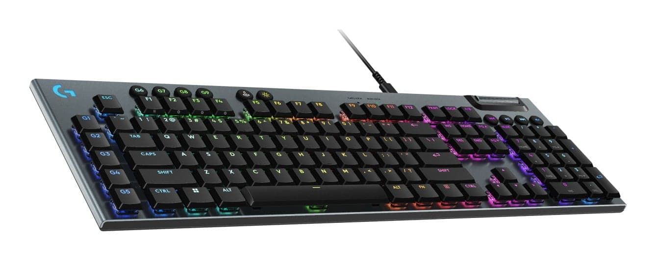 Logitech G G915 X - Teclado - luz traseira - USB - QWERTY - Padrão internacional americano - interruptor: GL Tactile - preto — miniatura 3