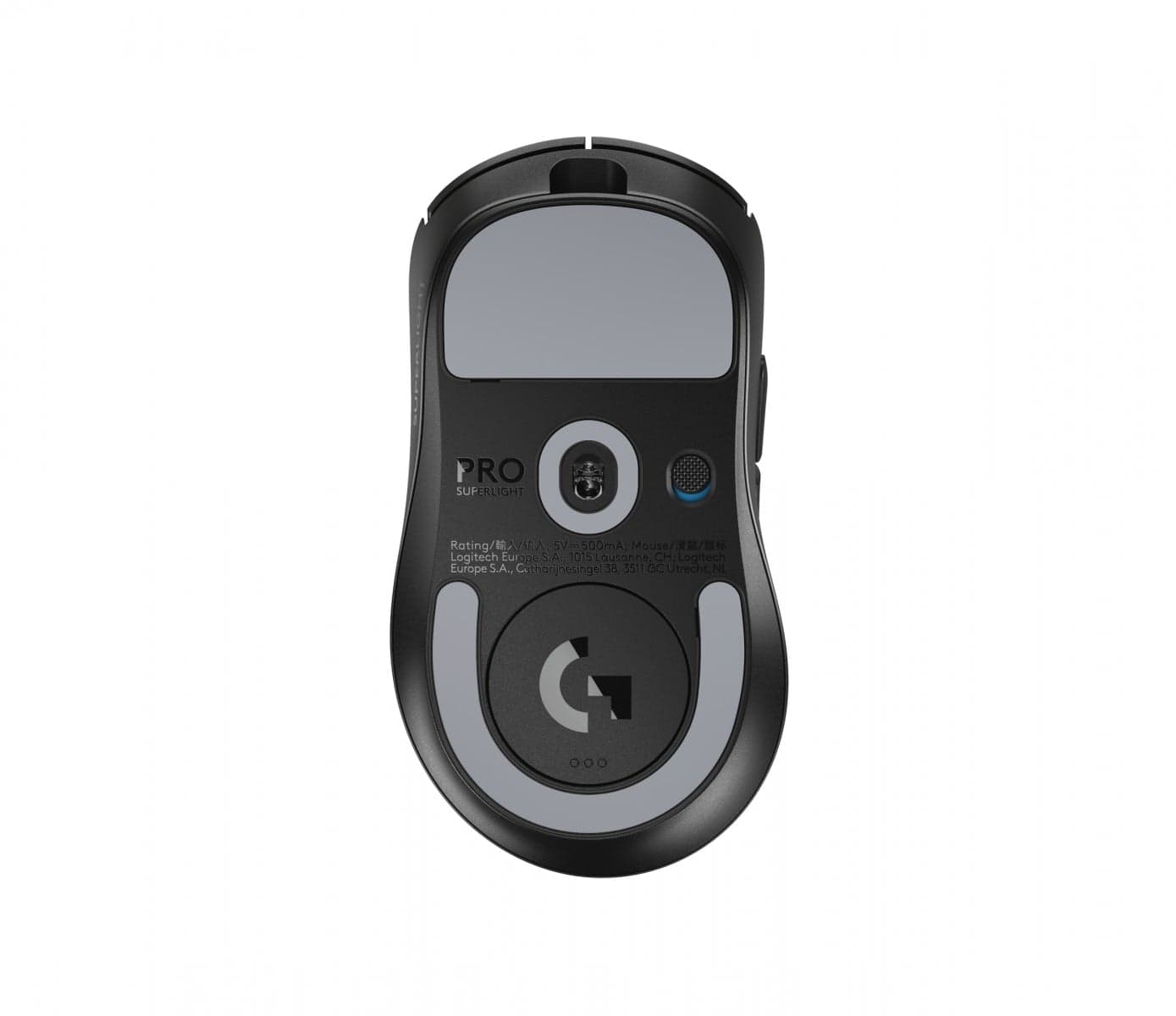 Logitech G PRO X SUPERLIGHT 2 DEX - Rato - ergonómico - gaming - para direita - óptico - 5 botões - sem fios, com cabo - 2.4 GHz, USB - preto — miniatura 2