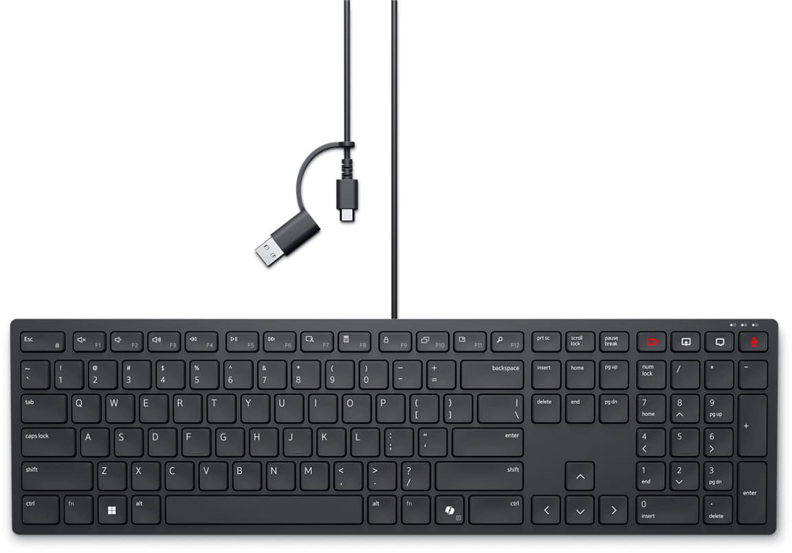 DELL Teclado de colaboração com fios Pro — KB525C - português (QWERTY) — miniatura 1