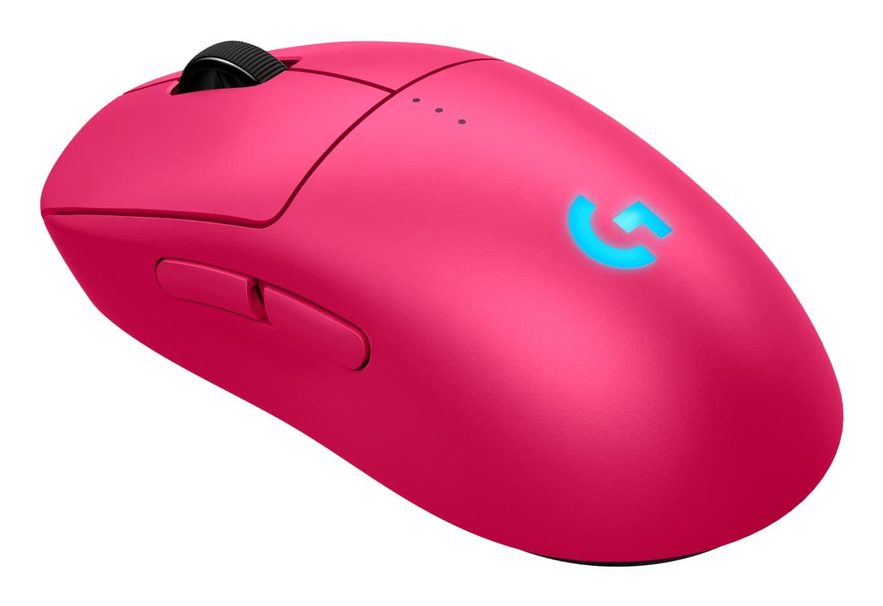 Logitech G PRO 2 - Rato - gaming - destros e canhotos - óptico - 8 botões - sem fios, com cabo - 2.4 GHz, USB - recetor USB Logitech LIGHTSPEED - rosa — miniatura 10