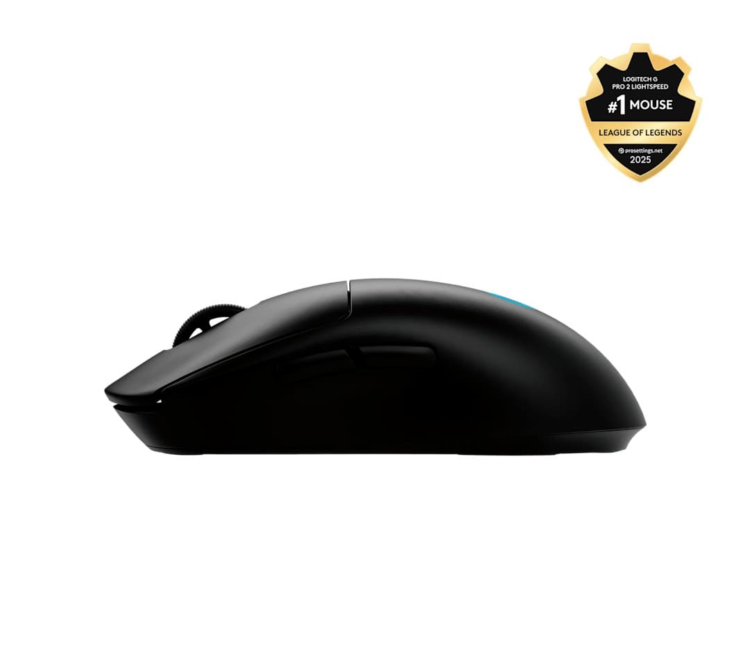 Logitech G PRO 2 - Rato - gaming - destros e canhotos - óptico - 8 botões - sem fios, com cabo - 2.4 GHz, USB - recetor USB Logitech LIGHTSPEED - preto, miniatura 3